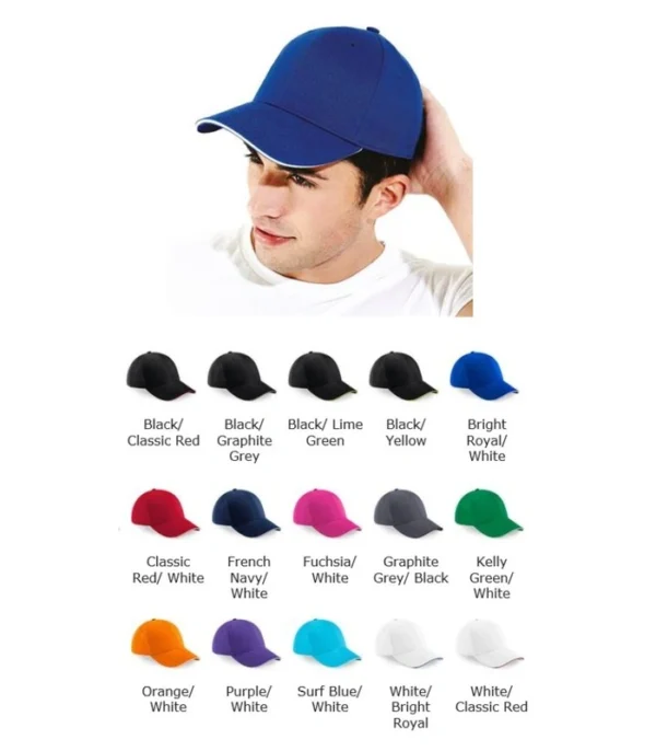 Beechfield BB20 Athleisure 6 Panel Cap